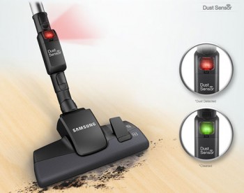 Датчик пыли Dust Sensor автоматически укажет загрязненные и очищенные участки