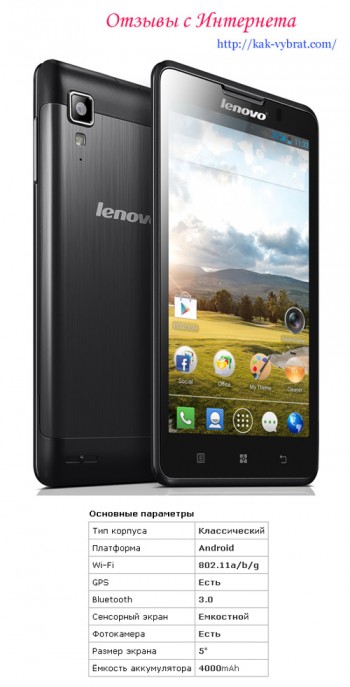 Отзывы о Lenovo P780